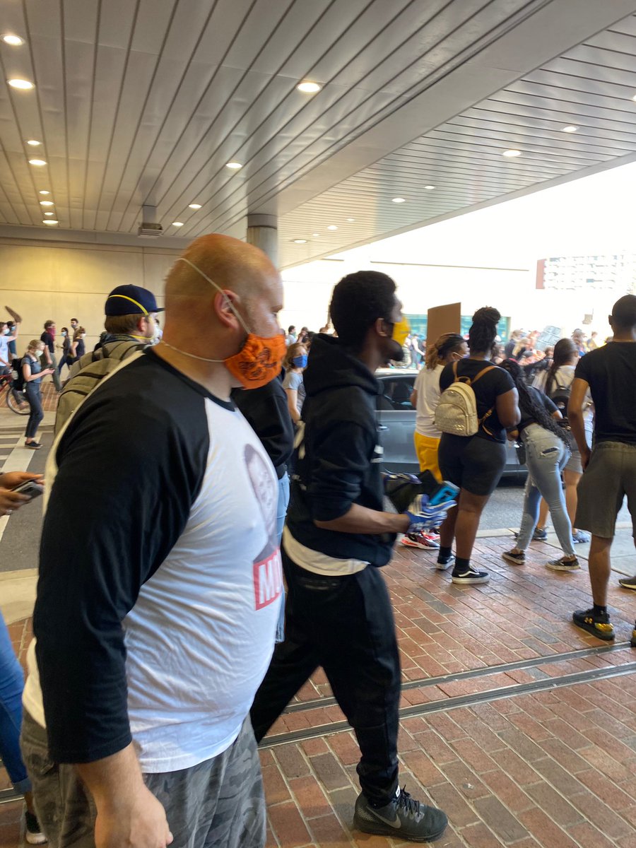 epiphanyinbmore's tweet photo. This is me and @CouncilPresBMS after we bumped elbows and talked. One reason I’m so supportive of him for mayor is he *always* show up. It’s a bad photo because he *wasnt* there for a photo op, wasn’t in campaign gear or anything like that. He was there because of course he was. https://t.co/gjkxUYVB6H