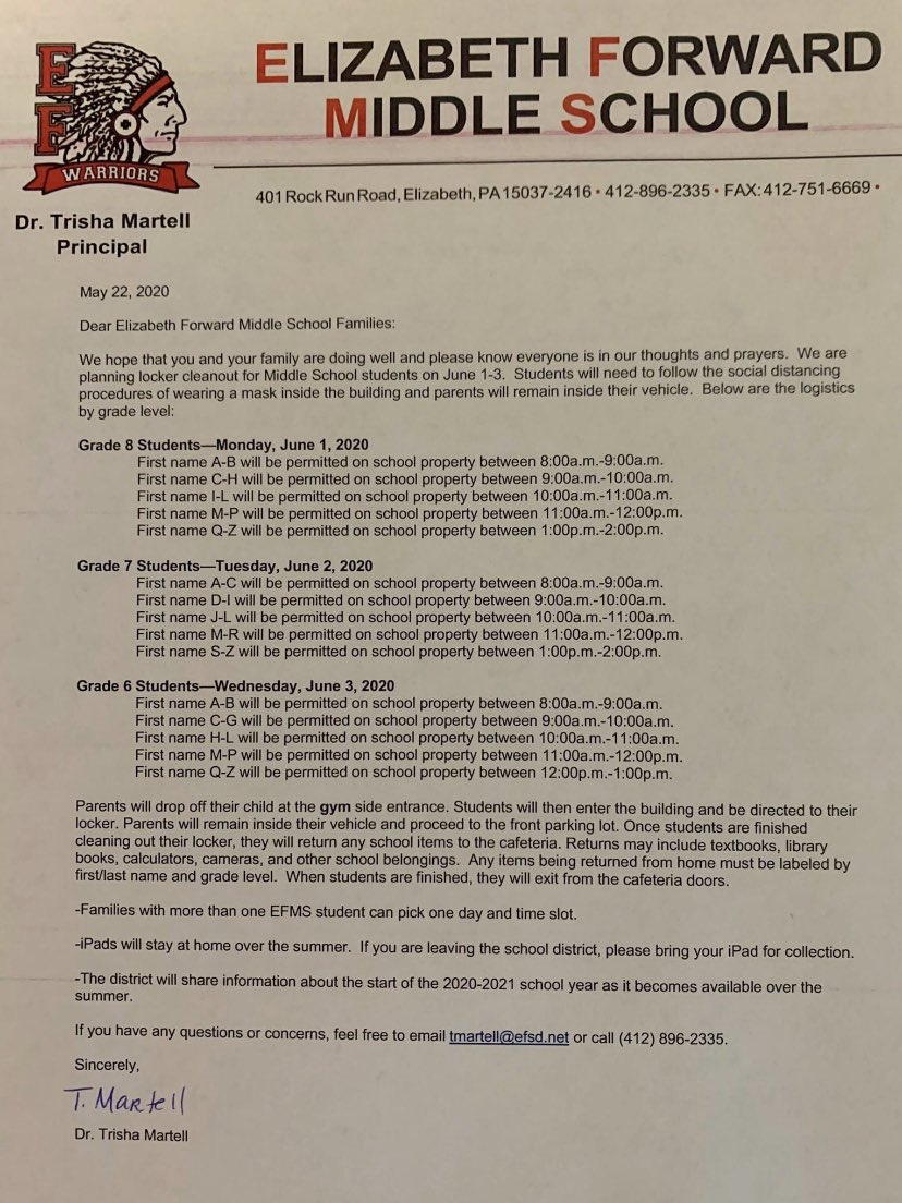 7th grade...your turn!  It was great to see kids today!  Can’t wait to see you tomorrow !   Again.  Alphabetical.  By FIRST name.