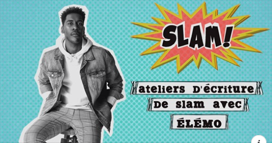 JessyRoody's tweet photo. Chaque semaine, le slameur Élémo offre un atelier d'écriture de slam à distance, où les jeunes apprendront à jouer avec les mots et à exprimer tes idées. Avec ce qui se passe en ce moment, ils auront des choses à dire! https://t.co/6EQdxb3Ifu @Christiane_Lar @LacassePaule #csdps https://t.co/6HogJCQOsi