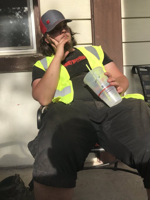 1 pic. https://t.co/7vmKYFn9ND                         This guy is always so dirty when he gets home