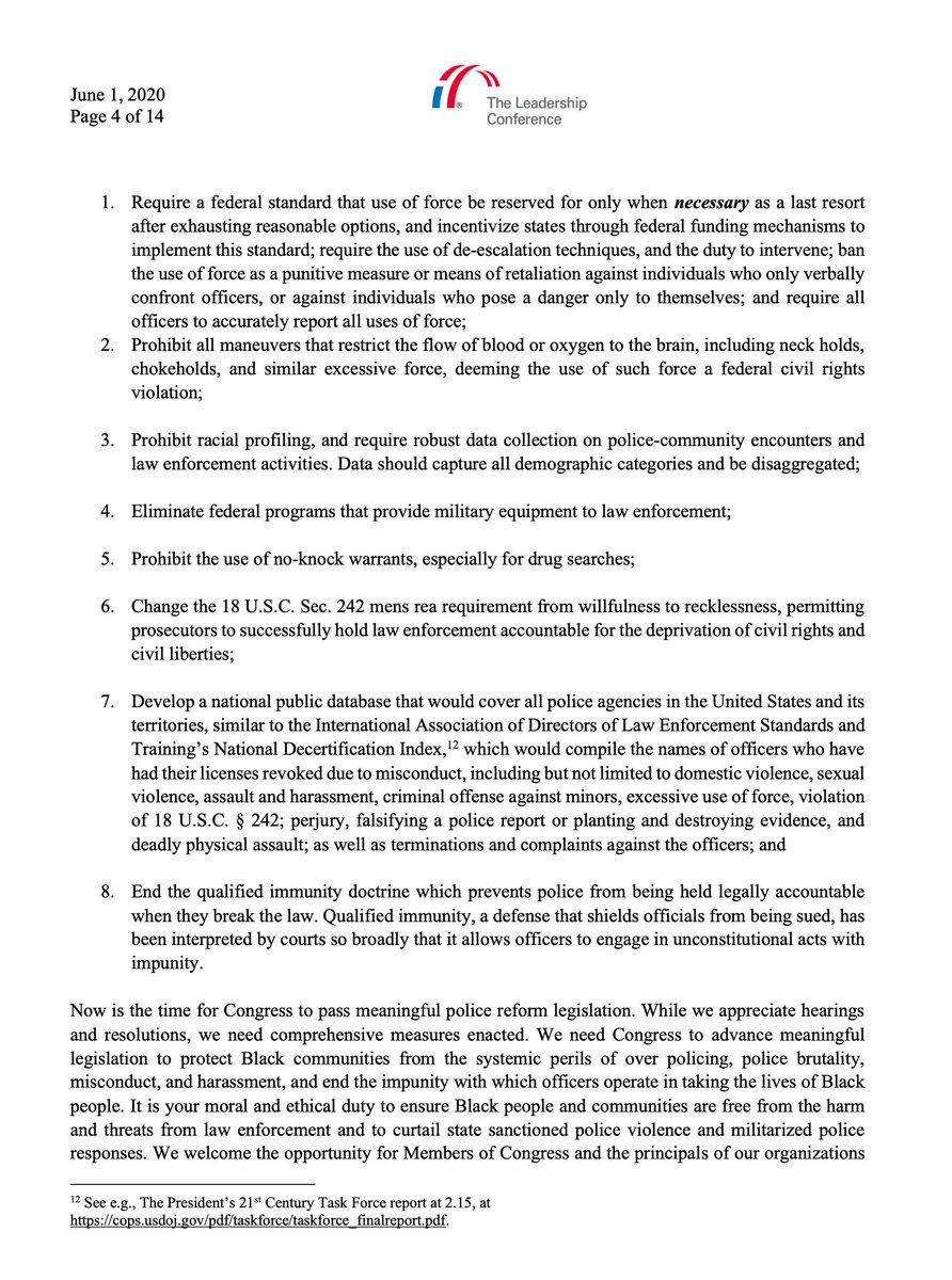 theappeal's tweet image. NEWS: A coalition for more than 200 civil and human rights organizations calls on congressional leadership to take “swift and decisive legislative action in response to ongoing fatal police killings and other violence against Black people.” civilrightsdocs.info/pdf/policy/let…