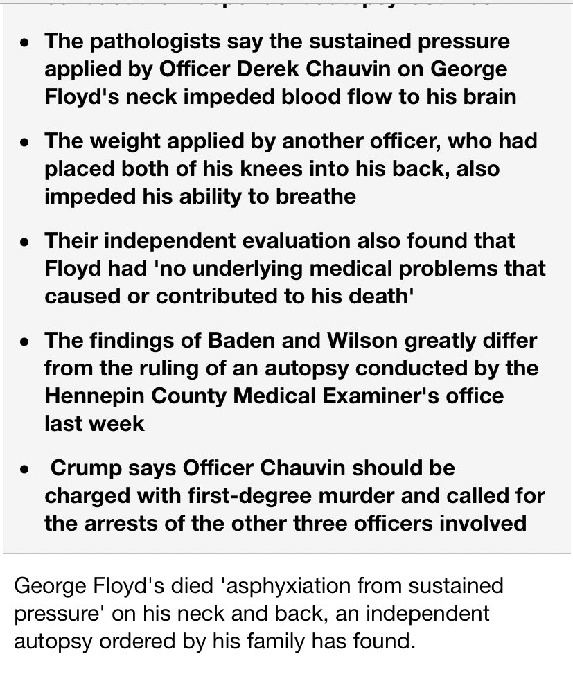 Mr_Ocran's tweet photo. How much more proof do they need? 😡😡😡 #justiceForGeorgeFloyd #blacklivesmatter #riots2020 #secondautopsy 🤷🏾♂️🤷🏾♂️🤷🏾♂️ https://t.co/WnrtQQDUY0