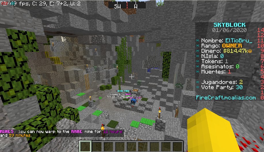 FireCraftNW's tweet image. 🔥 FireCraft Network 🔥

-| Estamos metiendo todo nuestro conocimiento en el SkyBlock, sera un skyblock muy divertido, y con muchas cosas por hacer, trae muchas cosas, spawners, upgrades, enchantments, warps, dungeons, esta muy guapo la verdad el skyblock, dejare unos spoilers!..