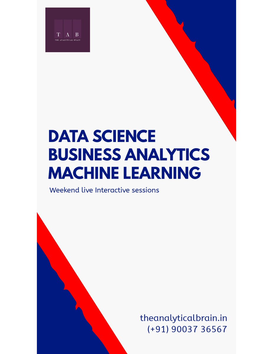 BrainAnalytical's tweet image. Make the most of this lockdown with TAB.
Upgrade new skills to excel in your career.

#DataForLife
