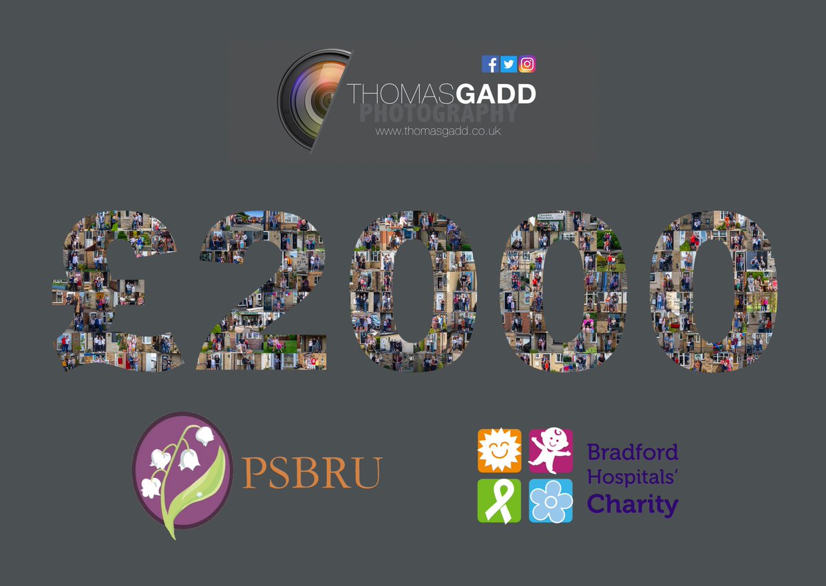 ThomasGaddPhoto's tweet photo. 📷👨‍👩‍👧‍👦 Time to wrap up the Doorstep Portraits 👨‍👩‍👧‍👦📷

Overwhelmed by the support &amp; very proud to have raised £2000 to be split between two very deserving causes in @BradfoBurnsUnit  and @BTHFTCharity.  

Thanks! 

#bradford #yorkshire https://t.co/yjzaalneoj
