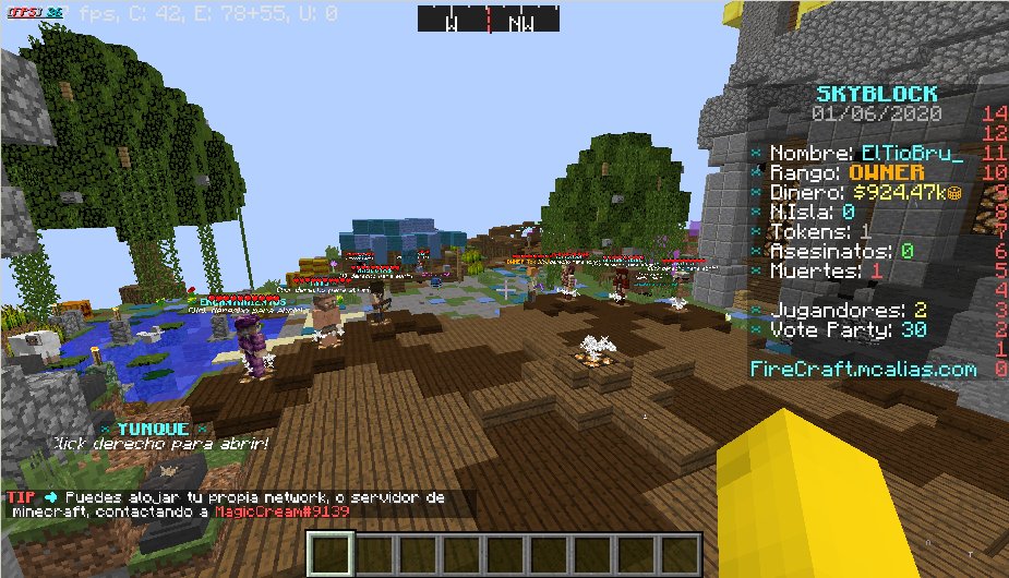 FireCraftNW's tweet image. 🔥 FireCraft Network 🔥

-| Estamos metiendo todo nuestro conocimiento en el SkyBlock, sera un skyblock muy divertido, y con muchas cosas por hacer, trae muchas cosas, spawners, upgrades, enchantments, warps, dungeons, esta muy guapo la verdad el skyblock, dejare unos spoilers!..