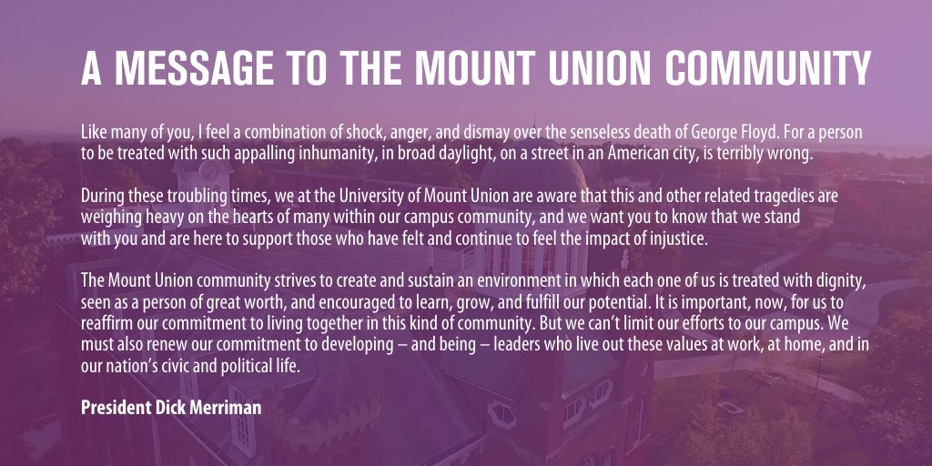 Univ. of Mount Union tweet media