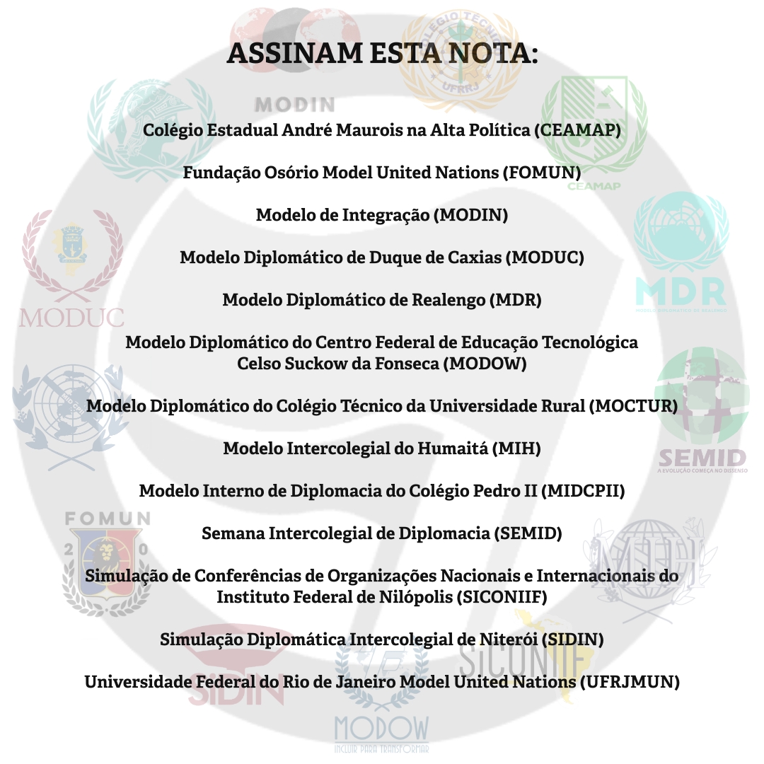 pidhoficial's tweet photo. NOTA PÚBLICA DE REPÚDIO DAS SIMULAÇÕES DIPLOMÁTICAS ANTIFASCISTAS AOS ATAQUES CONTRA A DEMOCRACIA. https://t.co/criZtlrEM9