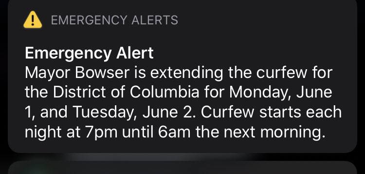 IF YOURE PROTESTING IN DC BE AWARE THEY JUST CHANGED CURFEW!!! #protests2020 #DC #DCsafe #dcprotest
