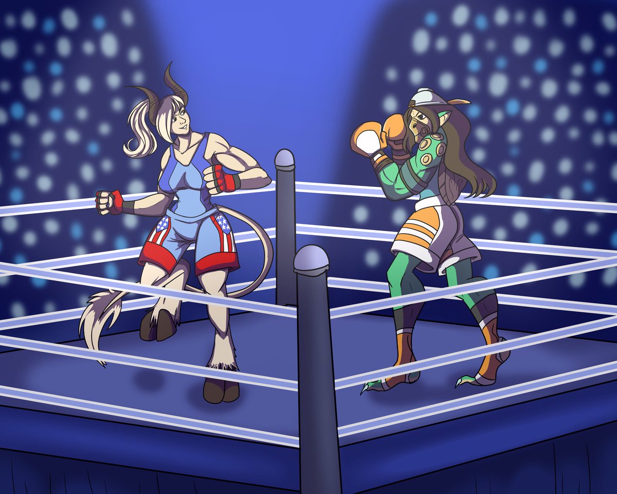 Ceehaz Commissions Closed Di Twitter Nice Wrestling Vs Boxing Yo Thanks For Including My Kappa Girl They Would Be Good Friends If She Wasn T Super Paranoid About Stuff Https T Co Notl9qkxzg