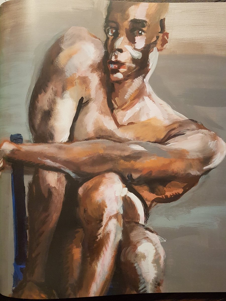docnic68's tweet photo. Exhibition of contemporary #German Artist Rainer #Fetting at Schloss Gottorf, Schleswig, Germany. A little of Kirchner and Mapplethorpe, lots of punk and jolly gay. Absolutely worth seeing. https://t.co/SfIwxW5cdh