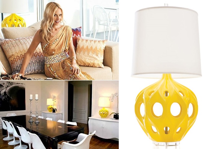 Fashion Designer Rahael Zoe's Hollywood Home Ft Lamp $495 @ instyle-decor.com/rachel-zoe.html RT