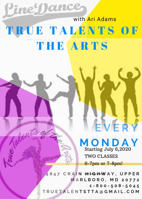 TrueTalentsTTA's tweet photo. Starting July 6, 2020 be there! I have been asked so many times when line dancing was going to be apart of THE ARTS! It is here! 

Every Monday! You have two chances to take this hour long fun and exciting Line Dance class at either 6-7pm or 7-8pm! 

Drop in fee only $8! https://t.co/ZMFDGg6RFT