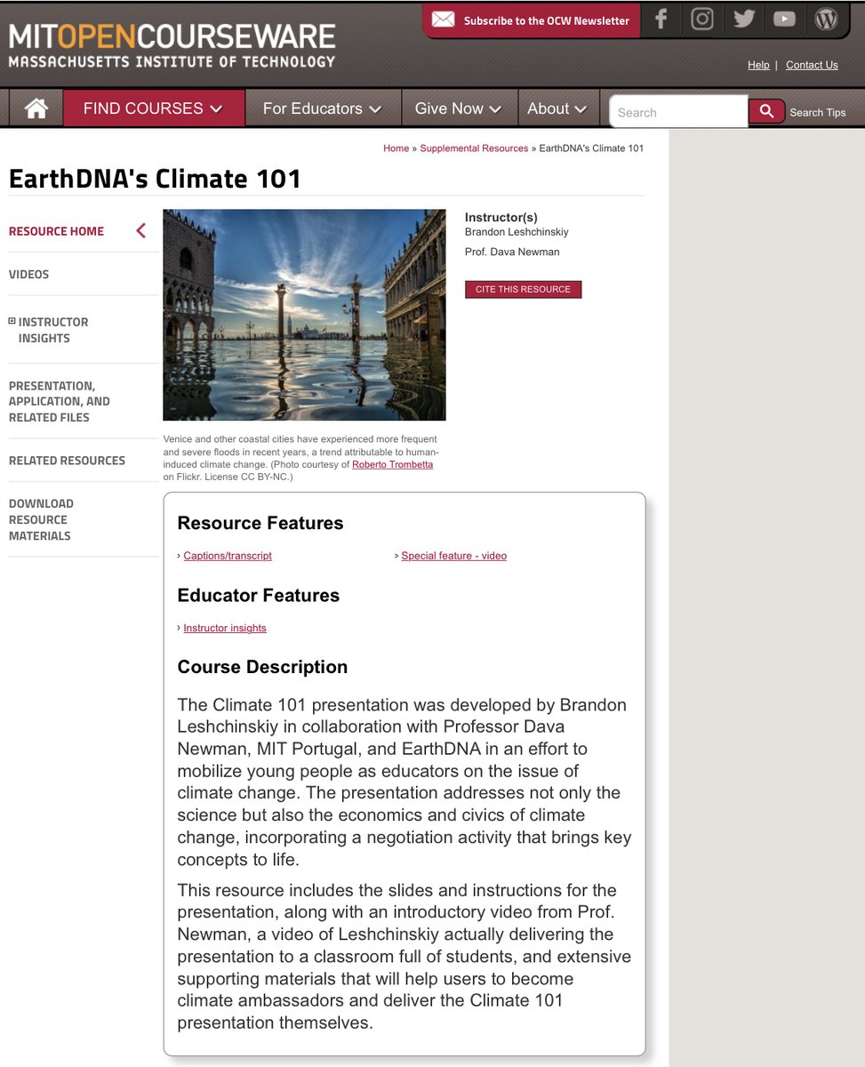 qwertnewto's tweet photo. Particularly glad to announce @MITOCW's latest publication -- #EarthDNA resources to mobilize youth and student action on climate change, by @Brandon_L0L & @DavaExplorer. @ClimateMIT @MITAeroAstro https://t.co/2pRL14jtwq https://t.co/1Y1bqmiOAB