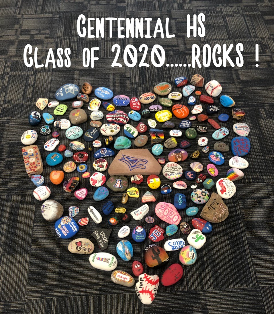 CeHSAZ's tweet image. Thanks to all of our CeHS Seniors that contributed to our Class 2020 Rock Garden.....You Rock Coyotes #coyotepride