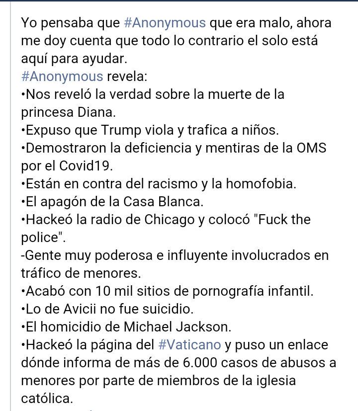 AbnerChacn1's tweet photo. Parte del resume de todo lo que ha logrado #anonymus de los delitos de pedofilia en el #vaticano #pizzagates https://t.co/FsE0ulJbxb