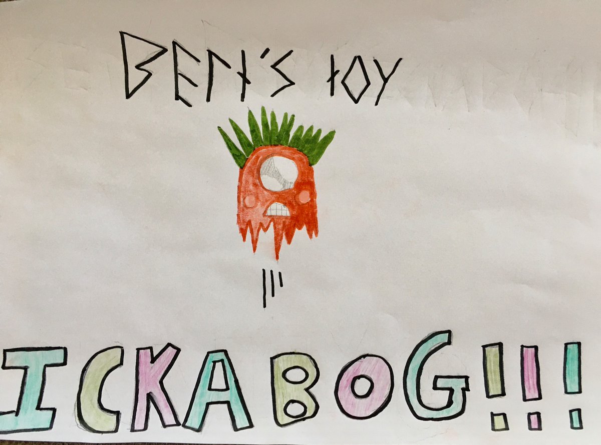 paratuba's tweet photo. Berts Toy as imagined by Benji Lewis (9) Thank you for this @jk_rowling . He is getting so much pleasure from reading it. @jk_rowling #TheIckabog https://t.co/rIZYsF8Lwf