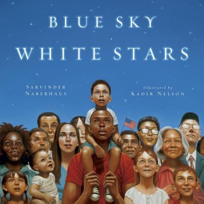 #17. Blue Sky, White Stars by  @SarvinderN, illustrated by  @KadirNelson . Um, a lot of books illustrated by Kadir Nelson are going to be on this list. Just warning you.  https://bookshop.org/books/blue-sky-white-stars/9780803737006