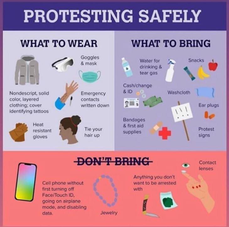 LecCabinet's tweet image. Some tips to stay safe while protesting: