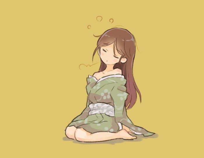 天城(艦これ) 「おはあまぎ 」|才口オトウフのイラスト
