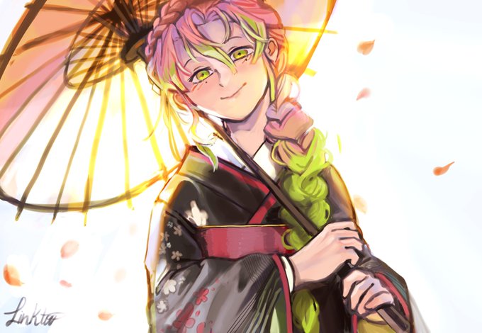 Link 🏳️‍🌈 | LIGHTBOX EXPO 407さんがTwitterに投稿した甘露寺蜜璃(鬼滅の刃)のイラスト。