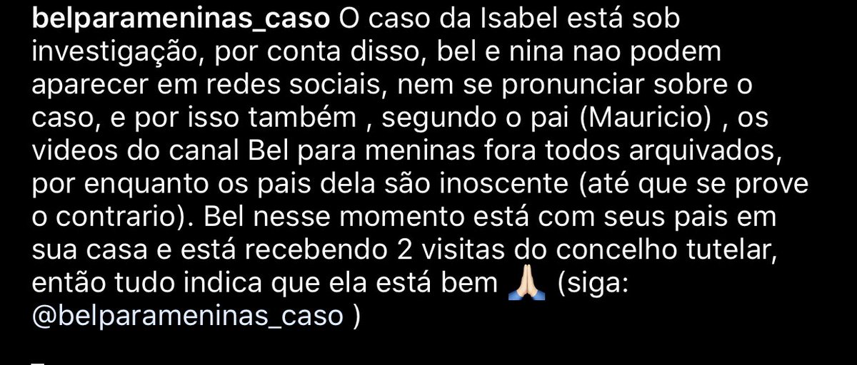 salvebelparame7's tweet photo. Peguei do insta 
@anyelysouza 
#justiceforbel #salvemabelparameninas #savebe #Bel #bel #BelParaMeninas #ninapareninas #fran #Fran #luizbacci #cidadealerta https://t.co/YdzXqvh522