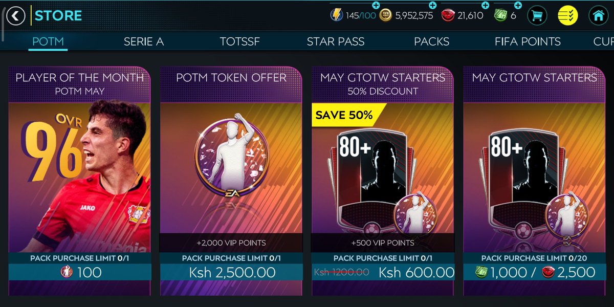 davidothis's tweet photo. @EAFIFAMOBILE Fix the store, where is UEL? And Flash sales? https://t.co/0vImZRVkge