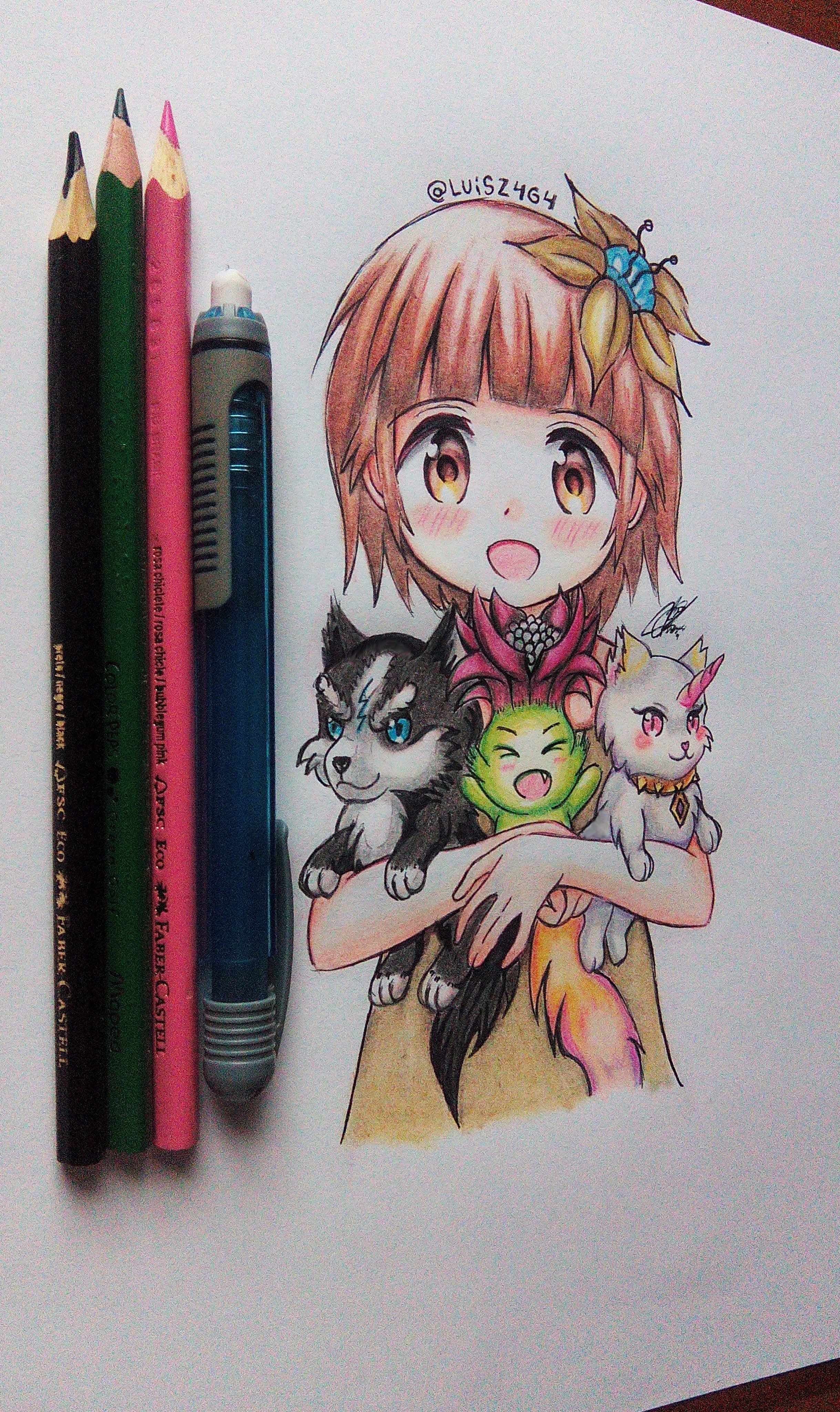 Luisz4g4 Herowars Adventure Contest I Hope You Like It Always Thanks For Supporting イラスト Illustration アニメ Anime Kawaii かわいい Moe Loli 女の子 Animegirl Drawing お絵かき Traditionalart