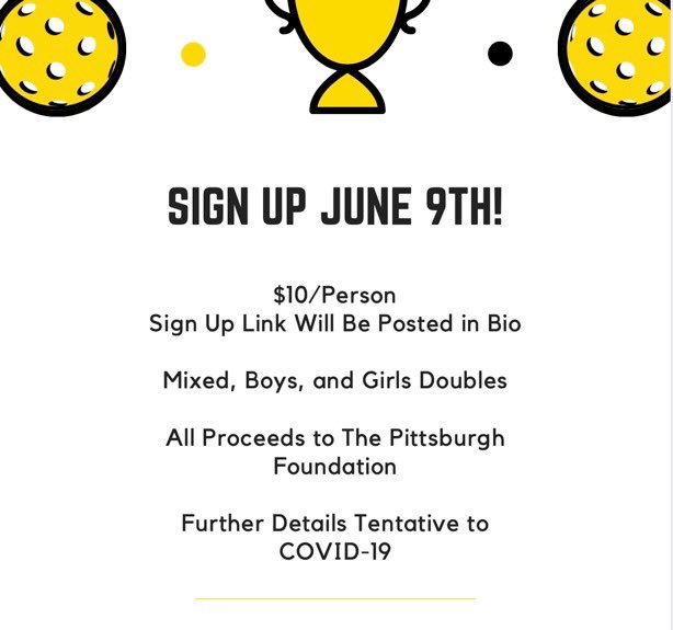 USC_High_School's tweet photo. Hey Panther Fans! Our student council is excited to announce that the pickleball tourney is still on! Follow the twitter for more info: @uscpickle2020 #pickleball #signup #summer #staysafesamandcolby https://t.co/OgmdajkG1H
