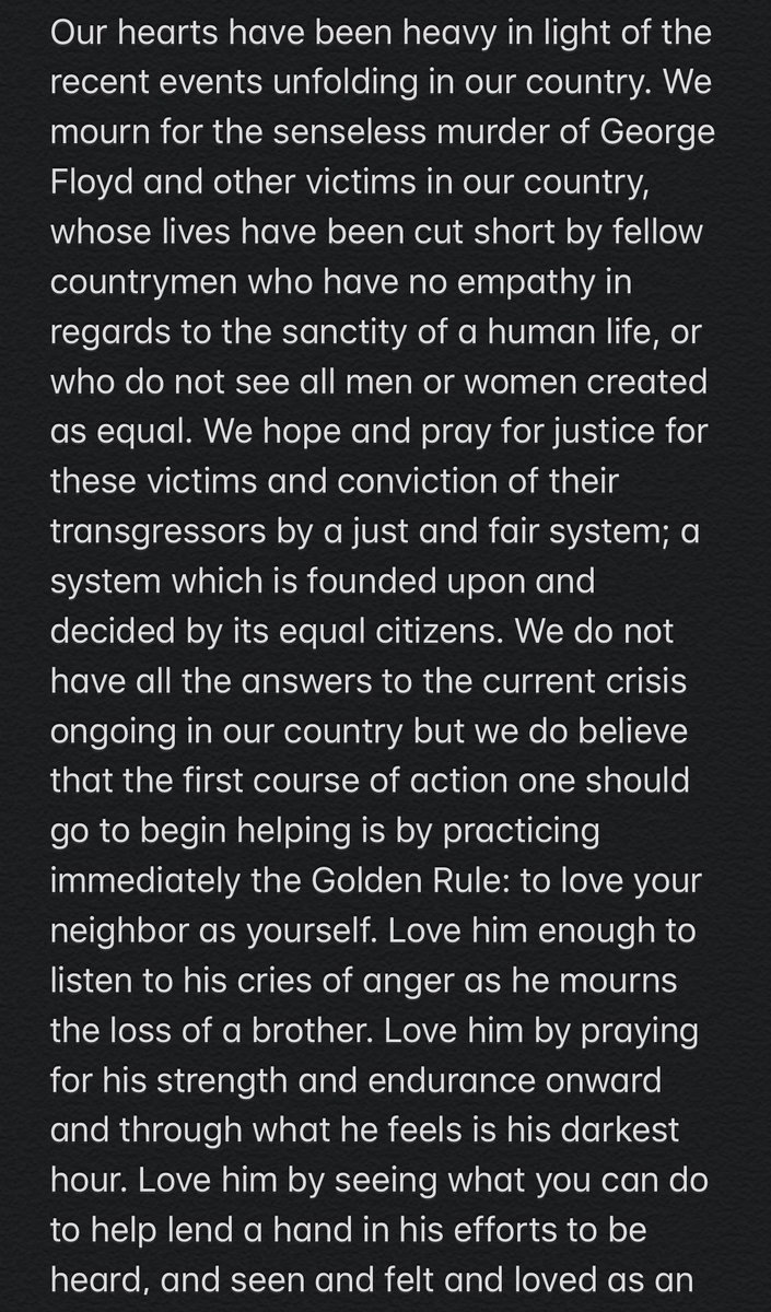 FlatlandCavalry's tweet photo. Our hearts have been heavy in light of the recent events unfolding in our country... https://t.co/G3E64ZXCHs