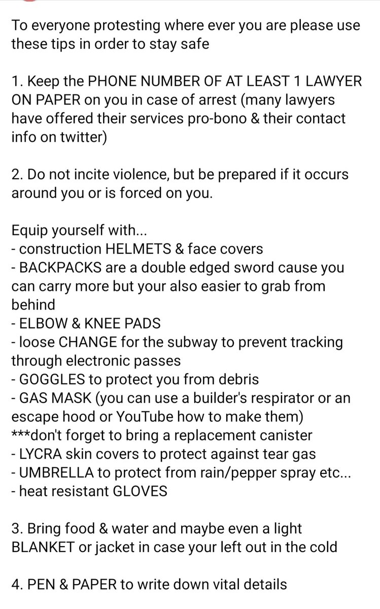 angeleyes365's tweet photo. How to #staysafe during the #protests2020 #BLACKlivesmatter
ใ#ProtestGear ใ #Repost https://t.co/3dn1mGJHBw