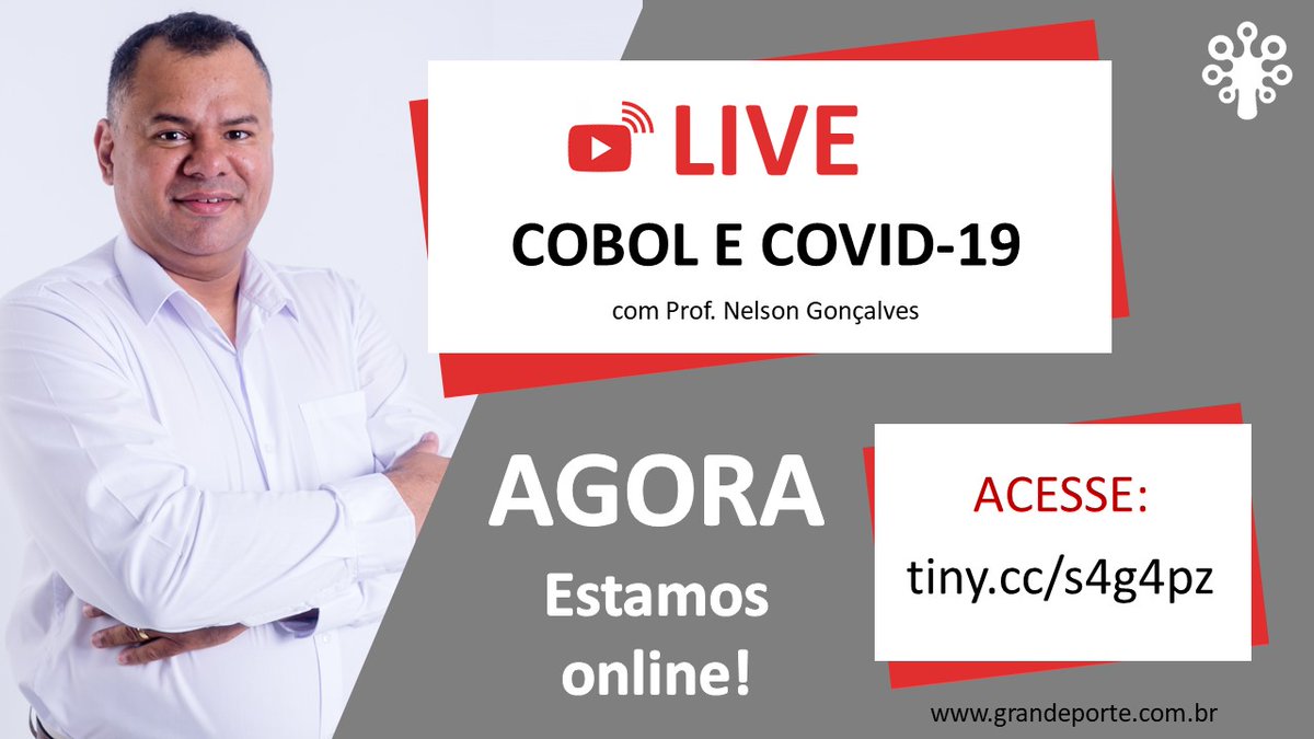 _grandeporte's tweet photo. AGORA: AULÃO GRATUITO SOBRE COBOL E COVID-19!

ACESSE: https://t.co/amoyrMm3nc

Compartilhe com seus amigos! :)

#cobol #covid19 #aulão #programador #desenvolvedor #dev #vidadedev #live #livegratuita #TI #vidadeti #liveTI #mercadoTI #vagasTI 

https://t.co/9hY3o6gqGj https://t.co/V1pQTapTiJ