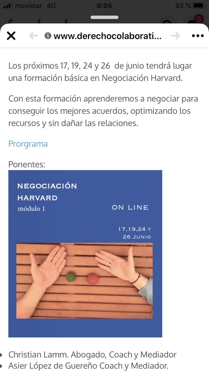 ¡Nuevo curso! ¡¡Más Plazas!!derechocolaborativo.es/cursos/negocia…