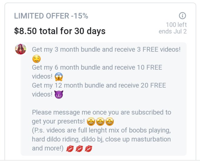 NEW OFFER to my https://t.co/M1WToSosw9! 🤩😱💋 https://t.co/MGxsdhN7Yt