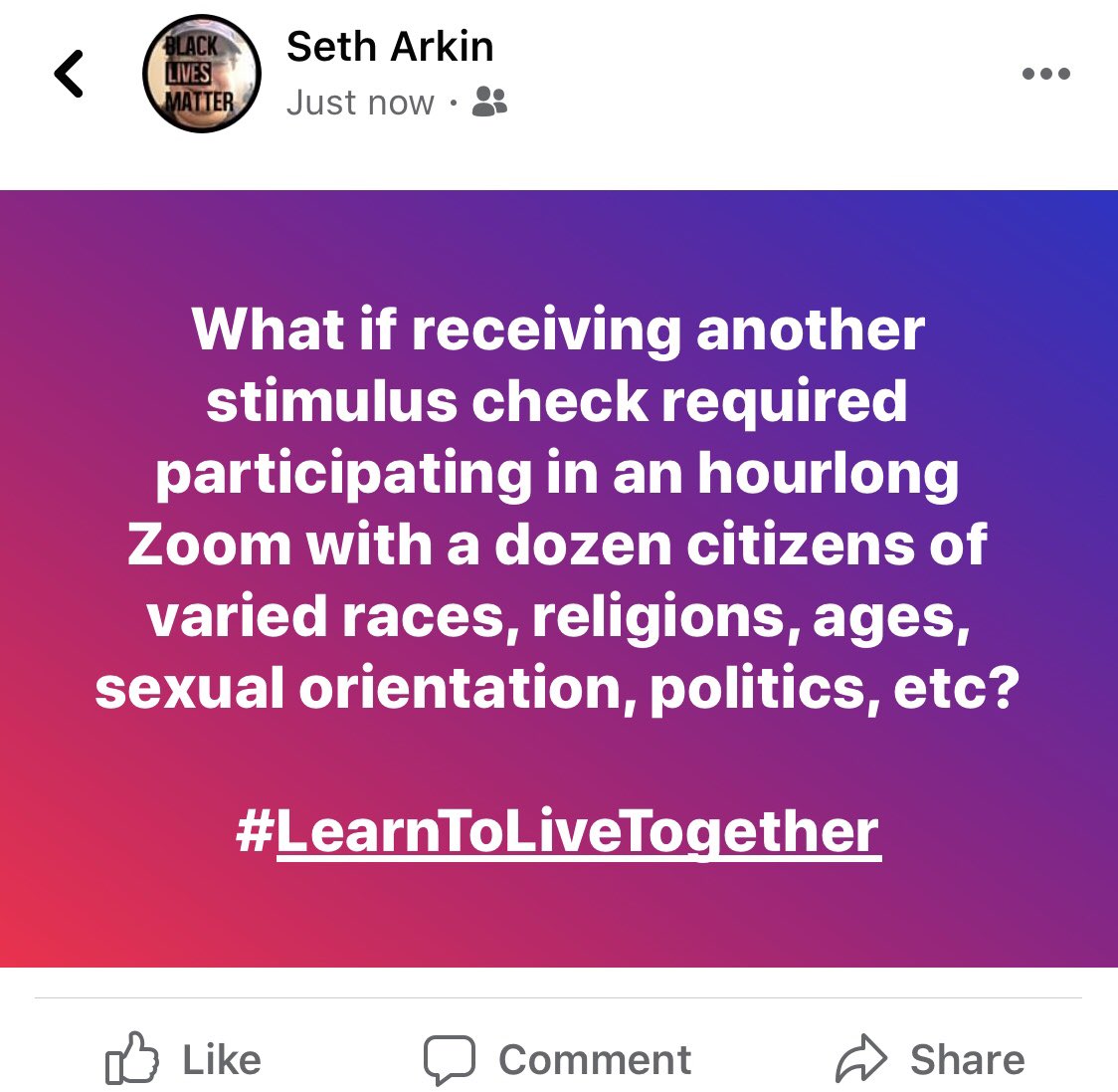 I think this would be a good idea. #LearntoLiveTogether