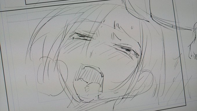 ガンガン責められて脳味噌が受精しちゃっているようなスケベ顔を描きたいのに、どうして生きたまま腑分けされてるような猟奇顔になってしまうのですか。 