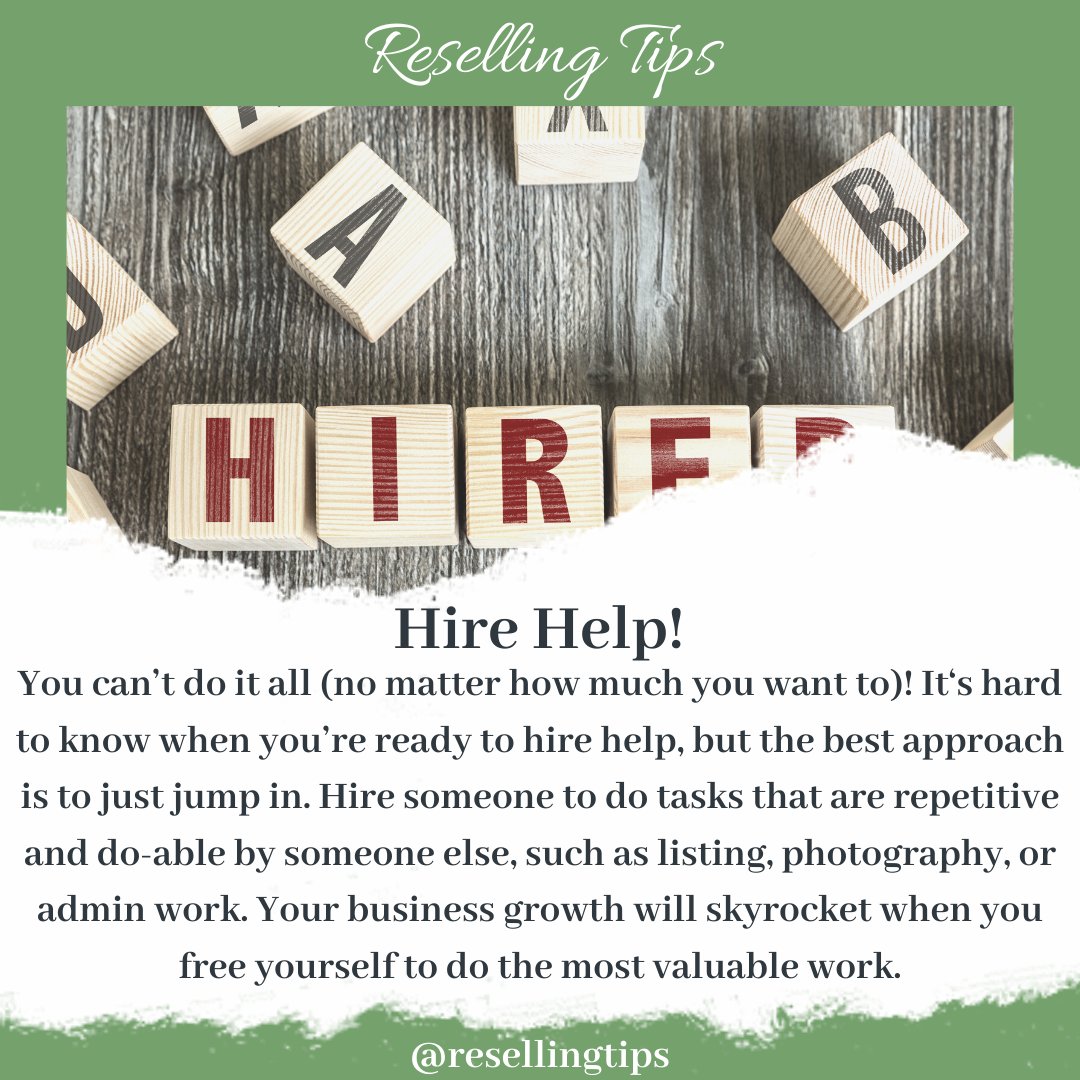 ResellingTips's tweet photo. Do you have any help in your reselling business? #reselling #ebay #marcari #poshmark #poshmarkcommunity https://t.co/xjSydv2uIW