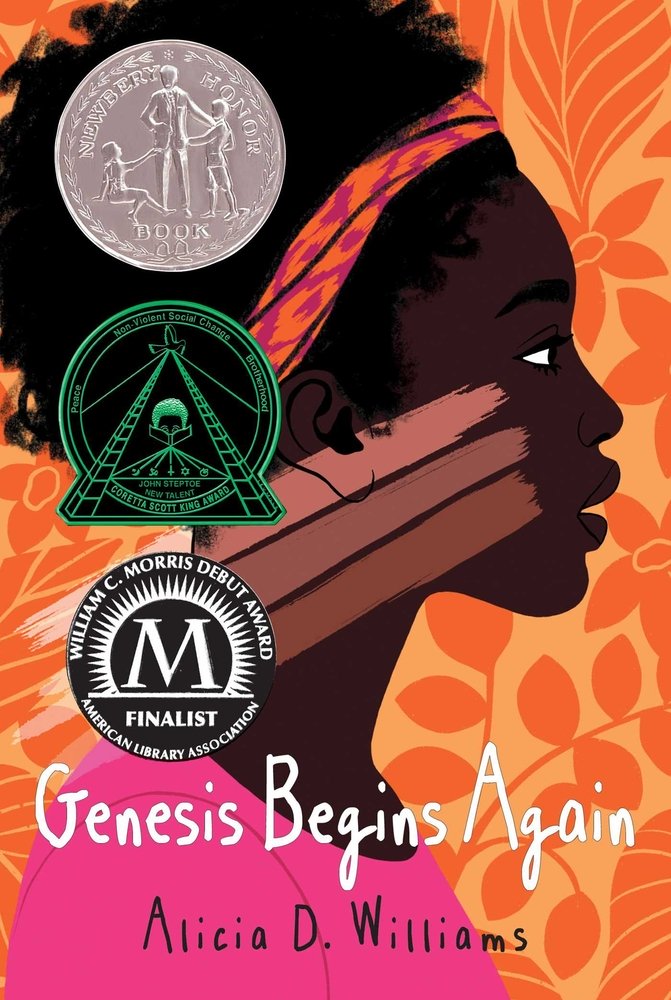#55. Genesis Begins Again by  @storiestolife . This was one of my favorite books published last year, and I was THRILLED when it got the Newbery Honor. This book is so good, and Alicia D. Williams writes with honesty and courage.  https://bookshop.org/books/genesis-begins-again-9781481465809/9781481465809