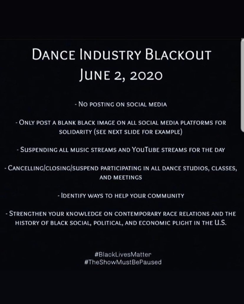 #theshowmustbepaused #blacklivesmatter #BlackOutTuesday