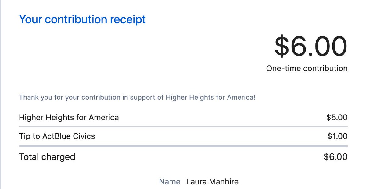 LauraManhire's tweet photo. @MarielSalcedo @HigherHeights This is all I can afford at the moment, but I'm inspired by your work towards this. I figured, if I could go without buying myself a coffee this week, I could donate this money elsewhere. Love you and sending all our support from New Zealand x #BlackLivesMatter https://t.co/xtVQAJJxLa