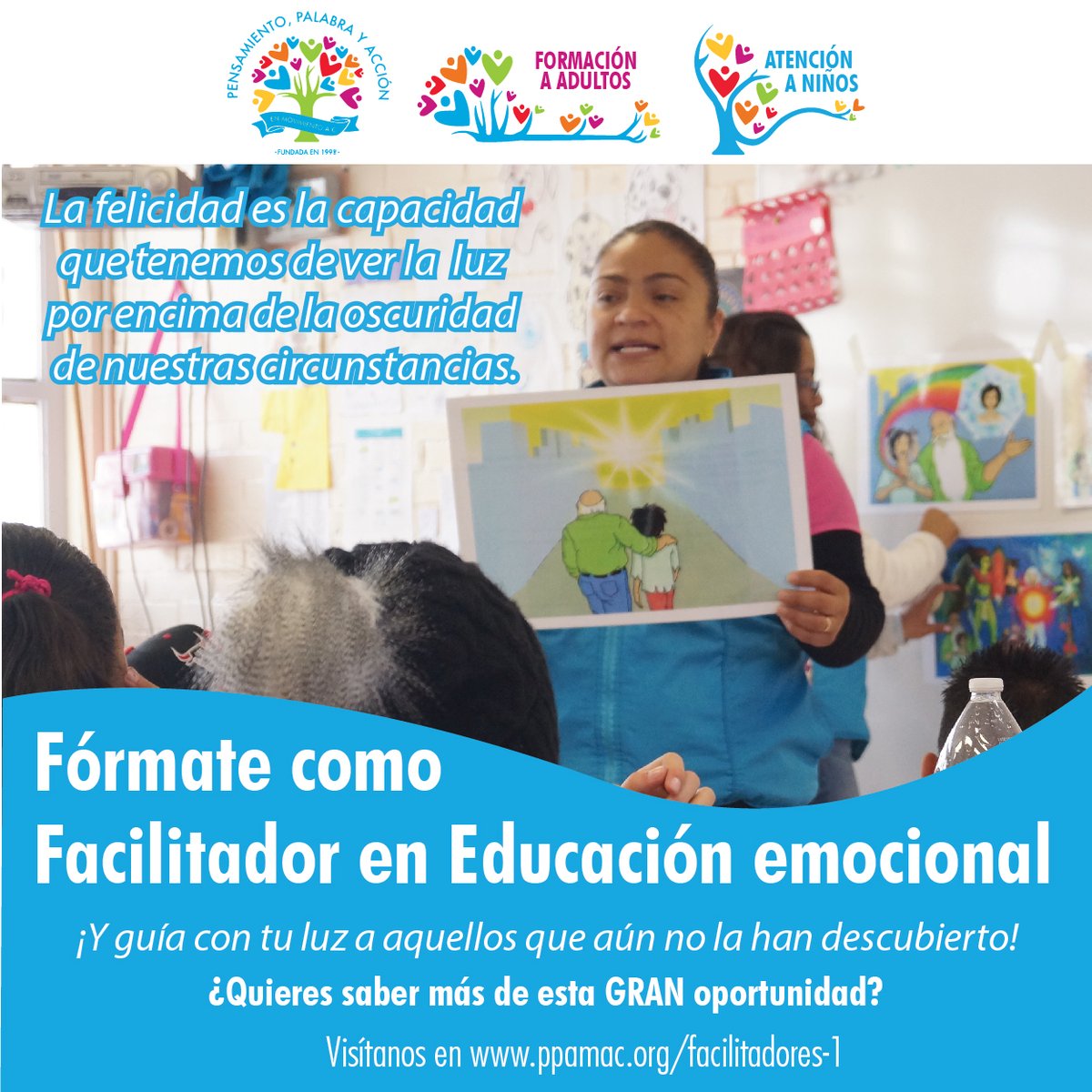 PPAM_AC's tweet photo. ¡Iniciamos junio con una gran noticia!
Pronto daremos inicio a nuestro proceso de formación de facilitadores en #EducaciónEmocional.

Aprovecha esta gran oportunidad de crecimiento, aprendizaje y laboral.

Más información:
https://t.co/WnlAsFGz5O

#inteligenciaemocional https://t.co/HfcwJljeGL