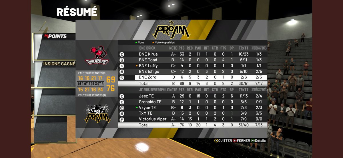 IVxyceI's tweet photo. Gg a la @BneFranchise c'était 2 très beau match pour des amicaux gg a vous 💪🔥 https://t.co/uCfL2RBWXh