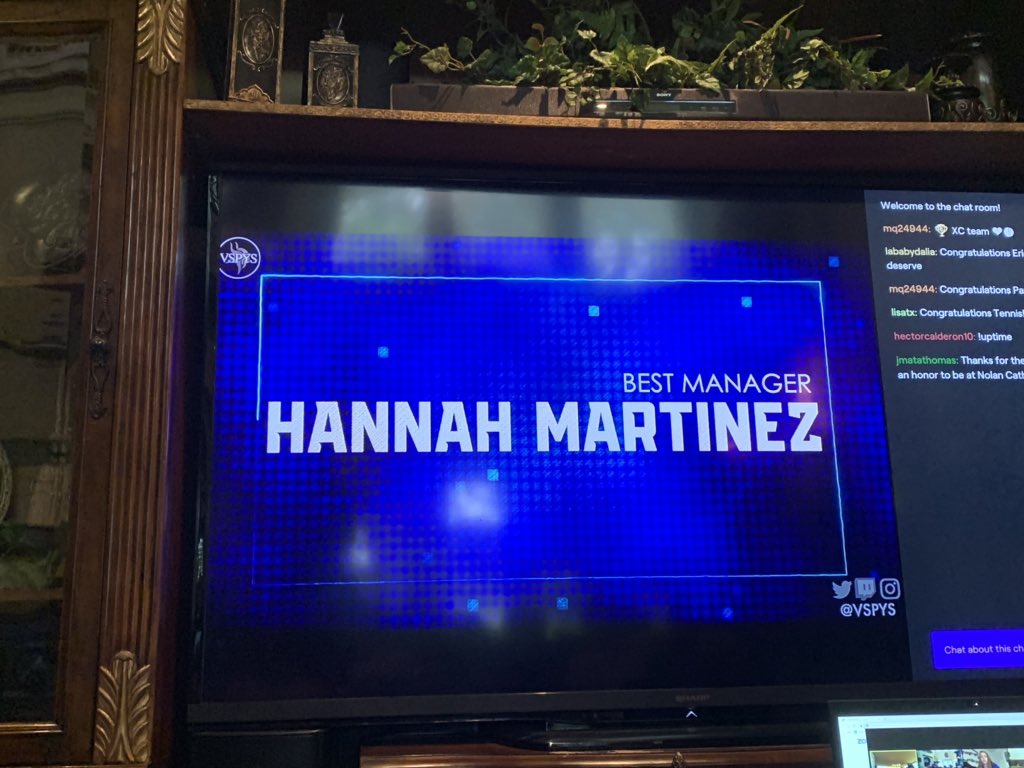 Congratulations to LVS MANAGER Hannah Martinez! #VSPYS2020