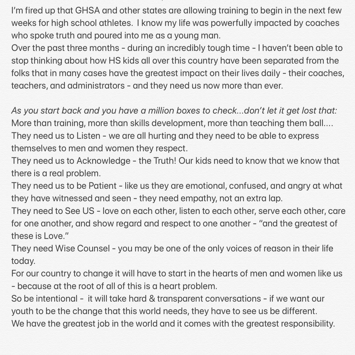 GA High School Coaches that are about to get back to work...