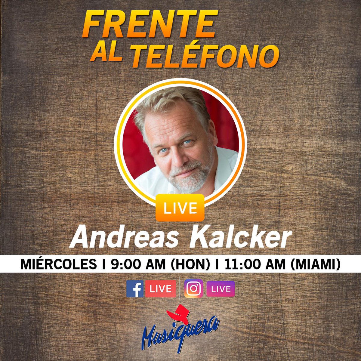 MusiqueraHN's tweet photo. Este miércoles a las 9:00 a.m. tendremos en vivo a Andreas Kalcker, desde Suiza, él es el creador del CDS, (Dióxido de Cloro), este sirve para prevención del Covid-19 y otras enfermedades. https://t.co/SmzXLLT2Vk