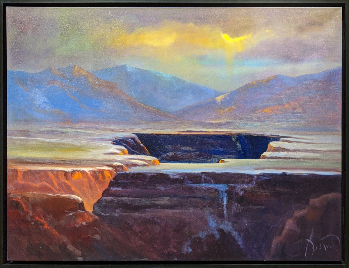 FreemanGallery1's tweet photo. New from Craig Freeman's Summer 2020 Collection!

"Glow Within" is inspired by the silent beauty of the Rio Grande Gorge outside of Taos, NM.

30x40 inches, oil on canvas. $5200
https://t.co/mBNdFcdkaO

Email inquiries to info@freemangallerysantafe.com

#ContemporaryArt https://t.co/Os2M4CWiF6