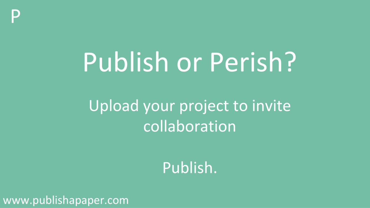 publishapaper's tweet photo. Post your #research project and attract #collaborators. Join the academic #community. 

https://t.co/DYOXYIDpJ3

#academicprojects #studentprojects https://t.co/nNwmzcWxcD