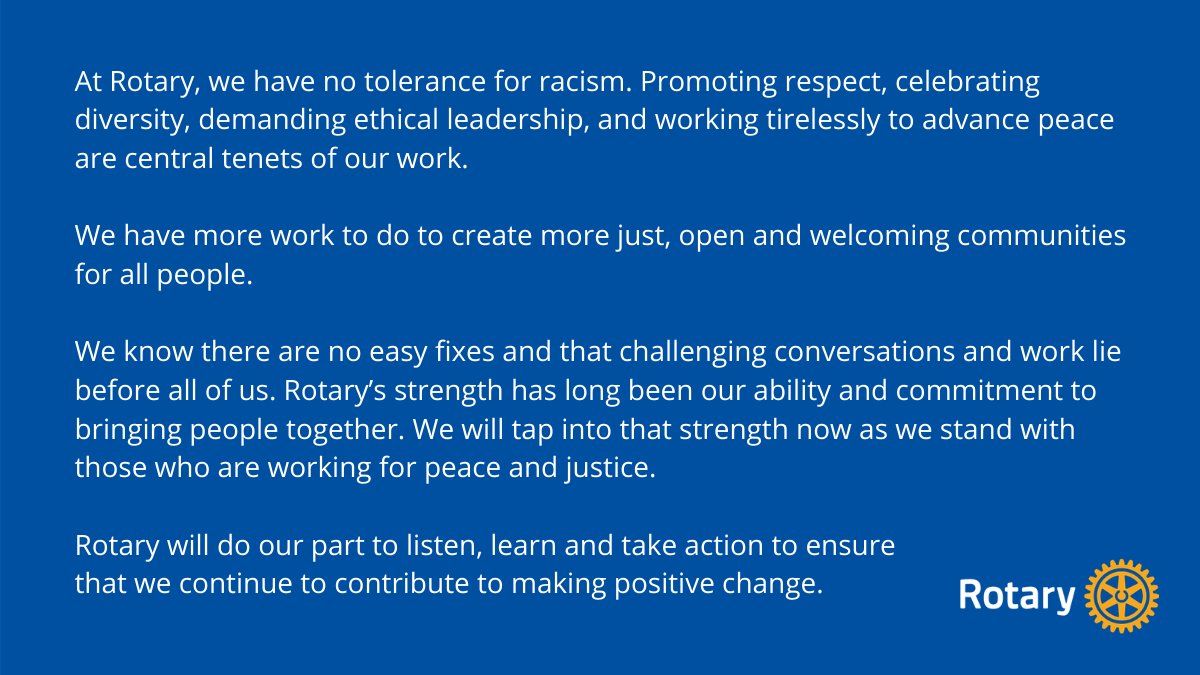 Rotary's tweet image. 