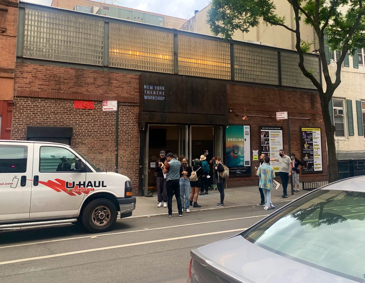 Casey_Mink's tweet photo. By chance I just walked past New York Theatre Workshop, whose doors are wide open to offer supplies and restrooms for protestors and THAT is the difference between saying your stance and showing it. https://t.co/fWXQCKSqmP