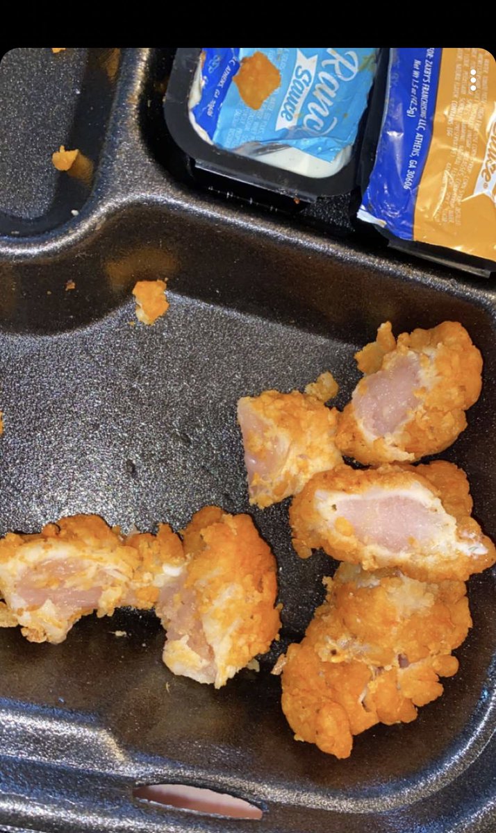 AmandaS027's tweet photo. Thanks for the ‘done’ chicken today, @Zaxbys in Conover, NC! Now praying my little niece doesn’t get sick from the pieces she ate before realizing they weren’t done! 😡 https://t.co/ebUivl5ccq